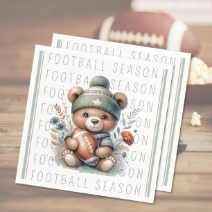 Schattige papier voor aangepast Football Servet