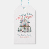 Schattige Pastel Alles is rustig, Alles is Bright Cadeaulabel (Voorkant)