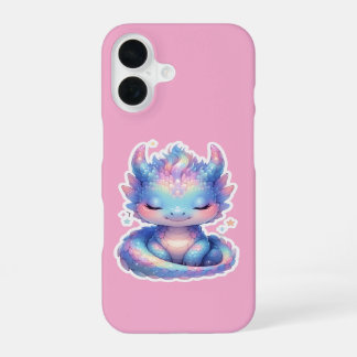 Schattige Pastel Baby Draak iPhone 16 Hoesje