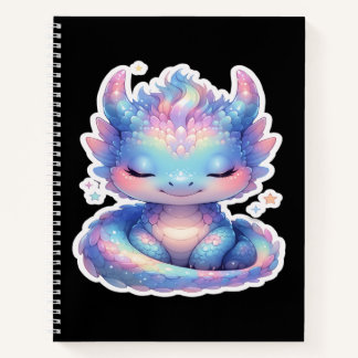 Schattige Pastel Baby Draak Notitieboek