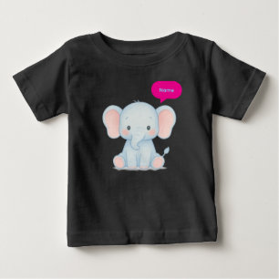 Schattige Pastel Baby Elephant Illustratie