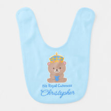 Schattige Pastel Blue Prince Royal Beer Naam