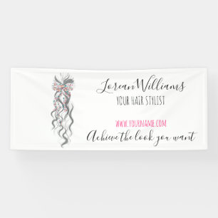 Schattige Pastel Bride Wavy Kapsel Haarsalon Bloem Spandoek