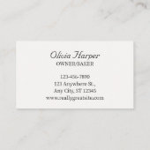 Schattige Pastel Cake Bakery Visitekaartje (Achterkant)