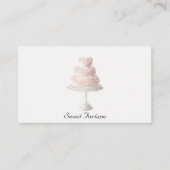 Schattige Pastel Cake Bakery Visitekaartje (Voorkant)