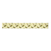 Schattige Pastel Geel Honing Bijen en Honeycomb Ki Lint (Voorkant)
