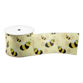 Schattige Pastel Geel Honing Bijen en Honeycomb Ki Lint (Spoel)