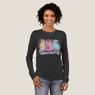 Schattige Pastel Halloween Geesten Tri-Blend Shirt