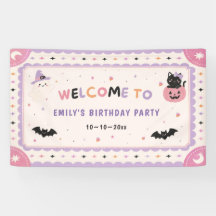 Schattige Pastel Halloween Verjaardag
