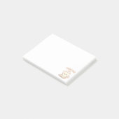 Schattige pastel kattenboek post-it® notes (Schuin)