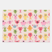 Schattige pastel Monster Mash Inpakpapier Vel (Voorkant)