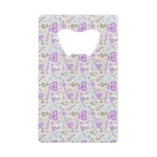 Schattige pastel paisley patronen kredietkaart flessenopener