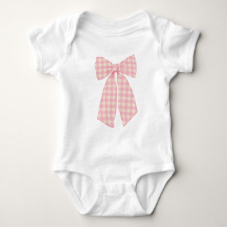 Schattige Pastel Roze Lint Boog Romper