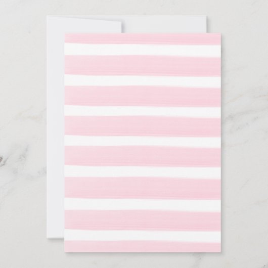 Schattige pastel roze strik bloemenelegant baby sh bedankkaart (Achterkant)