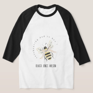 Schattige Pastel Vader Wordt Bij Neutrale Baby Sho T-shirt