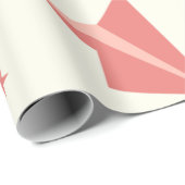 Schattige pastel vliegtuigpatroon cadeaupapier (Rol Hoek)