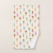 Schattige pastelijs snoeppatroon bad handdoek (Handdoek)