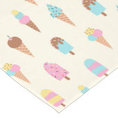 Schattige pastelijs snoeppatroon medium tafelloper (Hoek)