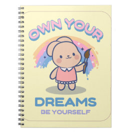 Schattige pastelkleurig Notitieboek
