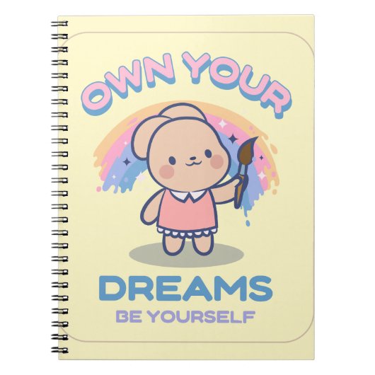 Schattige pastelkleurig Notitieboek (Voorkant)