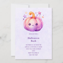 Schattige Pastelkleurige Pompoen Halloween