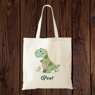 Schattige Patchwork Baby Dinosaurus Tote Bag