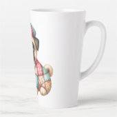 Schattige Patchwork Dog #10 Latte Mok (Rechts)