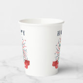 Schattige Patriottisch Rood Wit En Blauw 4 juli Papieren Bekers (Links)