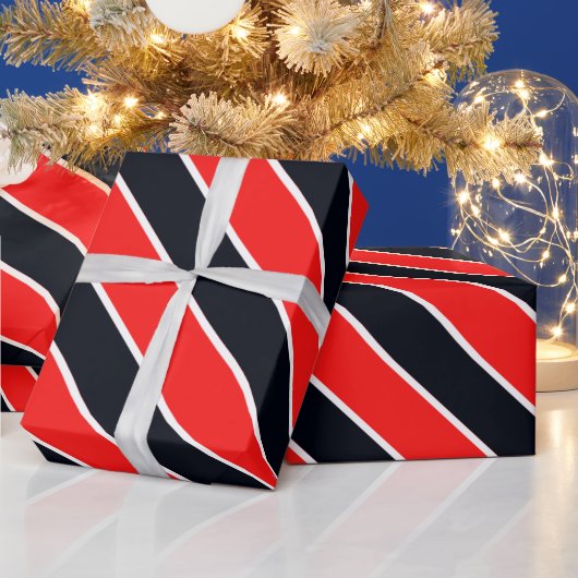 Schattige patroon met multikleurenstrepen cadeaupapier (Feestdagen)