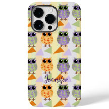 Schattige Patroon Uilen Hoesje-Mate iPhone Case