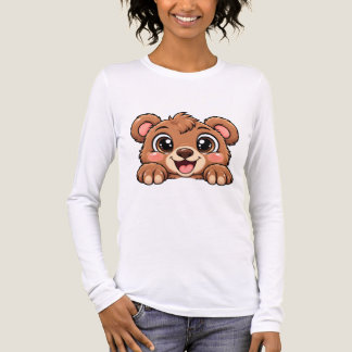 Schattige Peekaboo Beer Tri-Blend Shirt