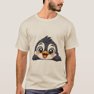 Schattige Peekaboo Pinguïn T-shirt