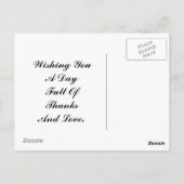 Schattige  pelgrims briefkaart (Achterkant)