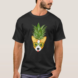 Schattige Pembroke Welsh Corgi Hond Ananas Meisjes T-shirt