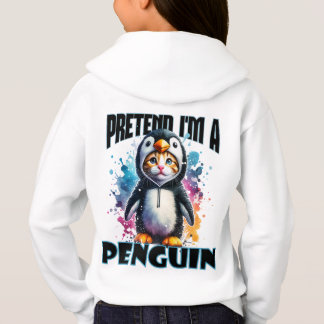 Schattige Penguin Cat Design voor speelse creaties
