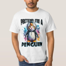 Schattige Penguin Cat Design voor speelse creaties