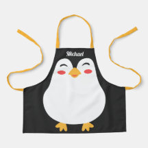 Schattige Penguin Gezicht voor Kids All-Over Print