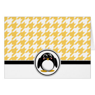 Schattige Penguin Yellow & White sound Kaarten