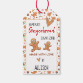 Schattige peperkoek 🍪 Made With Love Holiday Cadeaulabel (Voorkant)