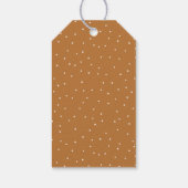 Schattige peperkoek man Baby shower dank u Cadeaulabel (Achterkant)