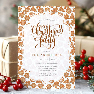 Schattige peperkoek man koekjes kerstfeest kaart