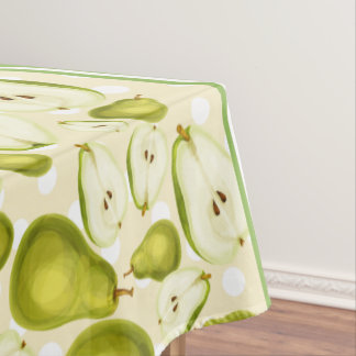 Schattige Perenpart Polkadot & Chevron Groen Tafelkleed