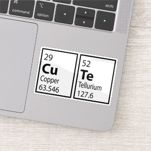 SCHATTIGE periodiek systeem Sticker