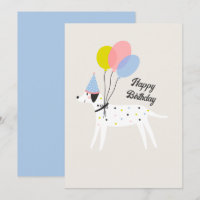 Schattige Pet Dog Party Pastel Kleur Happy Birthda