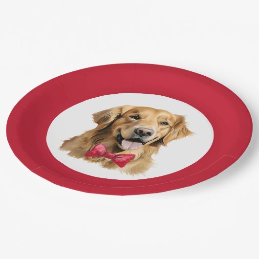 Schattige Pet Golden Retriever Christmas Bord (Gekanteld)