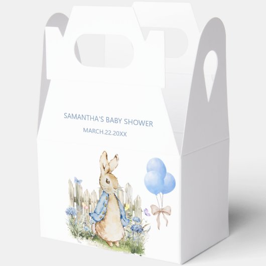 Schattige Peter Rabbit Baby shower Boy Bedankdoosjes (Open)