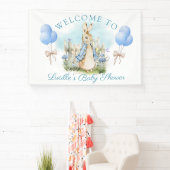 Schattige Peter Rabbit Baby shower Boy Decor Spandoek (Insitu)
