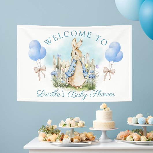 Schattige Peter Rabbit Baby shower Boy Decor Spandoek
