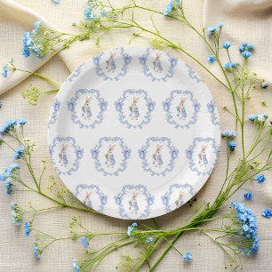 Schattige Peter Rabbit Waterverf Baby shower Papieren Bordje