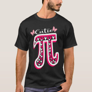 Schattige Pi Valentijnsdag Pi-dag Wiskundedag Doce T-shirt